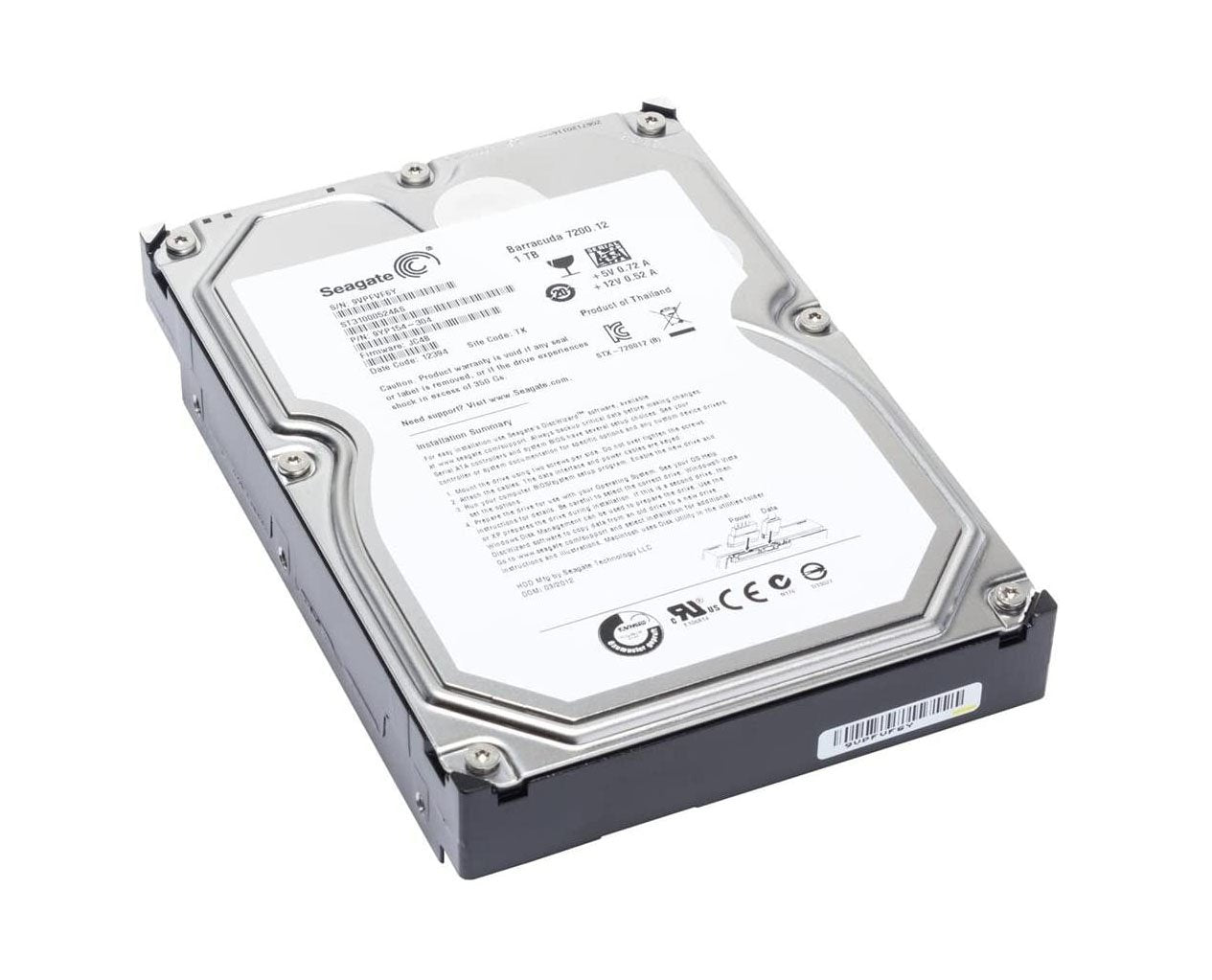 Seagate Barracuda 1TB SATA 6Gb/s 7200RPM 32MB - ST31000524AS