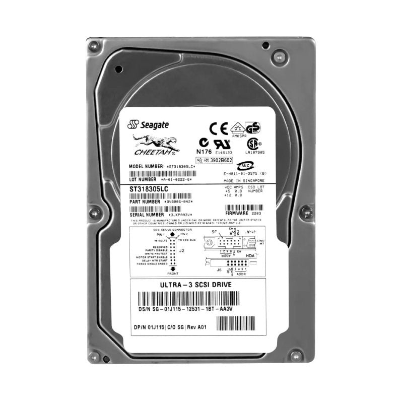 Seagate Cheetah 73LP 18.2GB Ultra-160 SCSI 80-P - ST318305LC