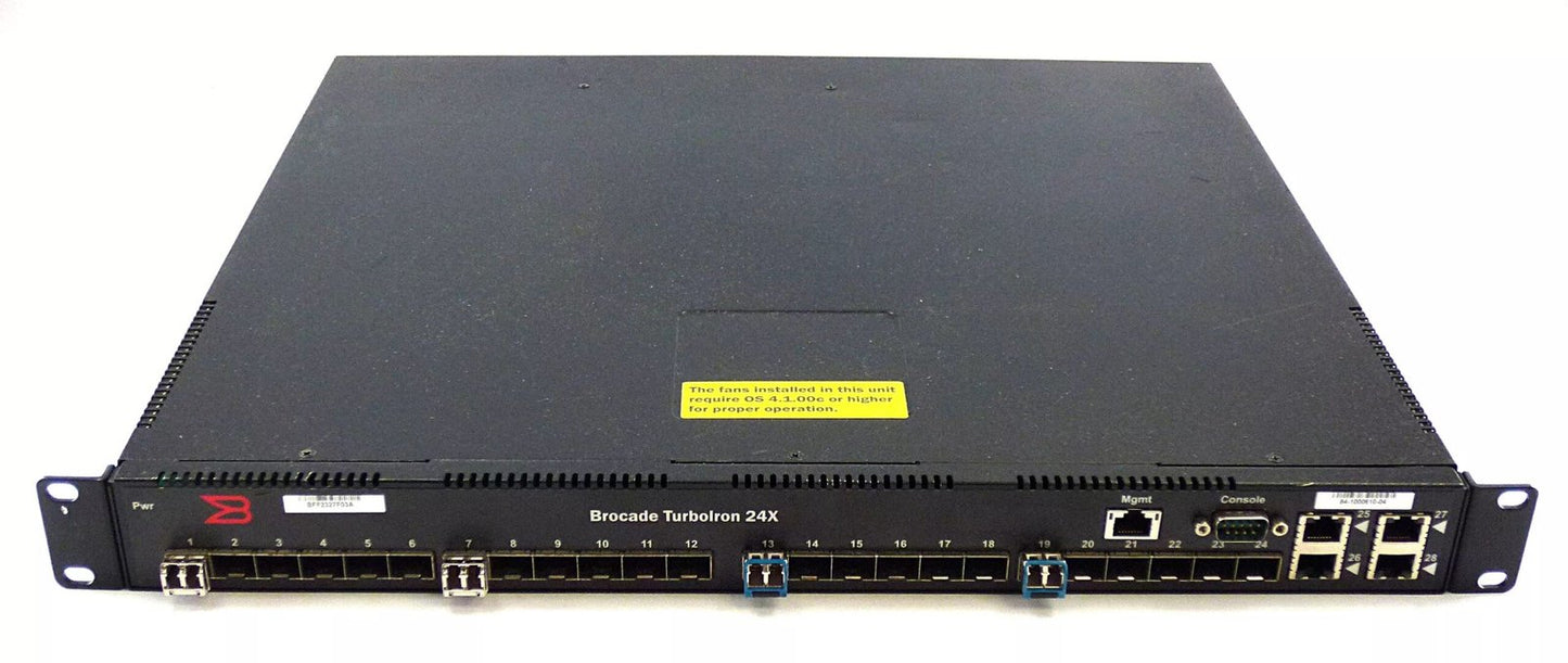 Brocade TurboIron 24-Ports 10GbE SFP+ Rack-mount - TI-24X-AC
