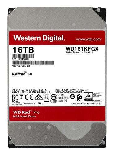 Western Digital Red Pro 16TB SATA 6Gb/s 7200RPM - WD161KFGX