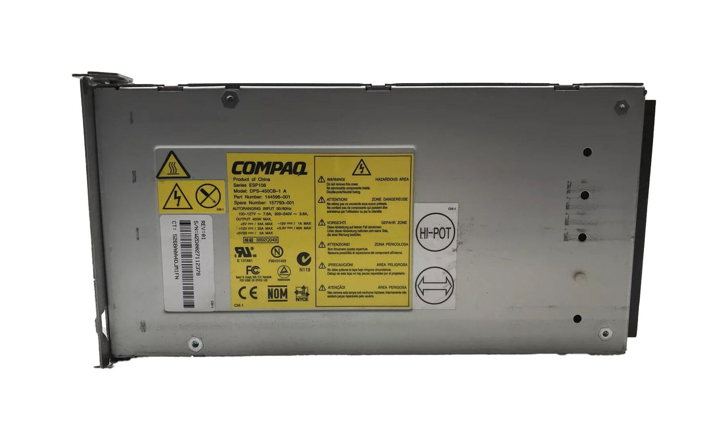 HP 450-Watts Power Supply - DPS-450EBC