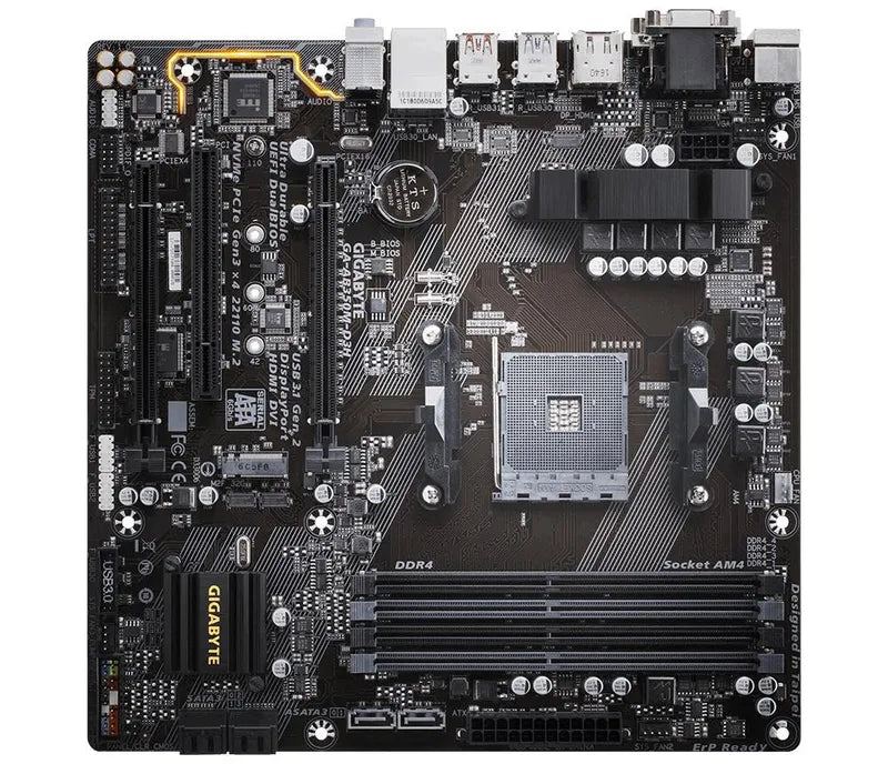 Gigabyte Desktop Motherboard - GA-AB350M-D3H