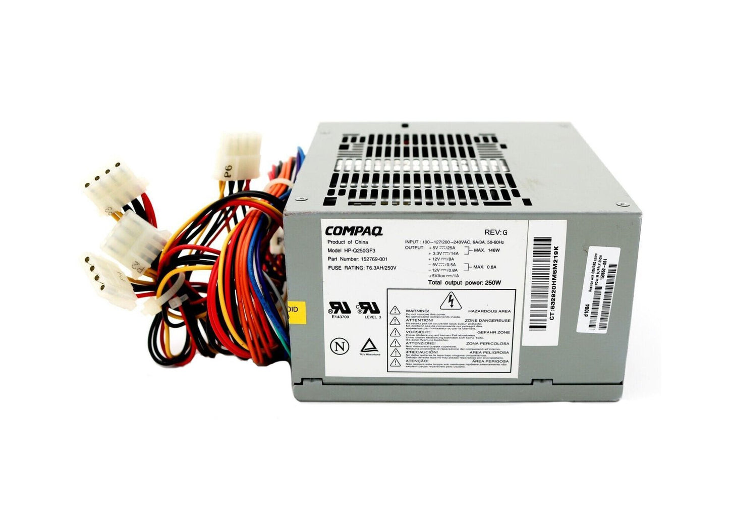 Compaq 250-Watts Power Supply - HP-Q250GF3