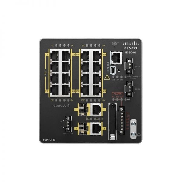Cisco 2000 Series Network Switch - IE-2000-16PTC-G-E