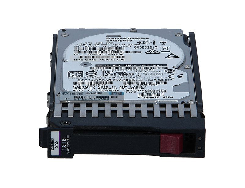 HP 1.8TB SAS 12Gb/s Hot Swap 10000RPM (512e) 2.5-in - J9F49A