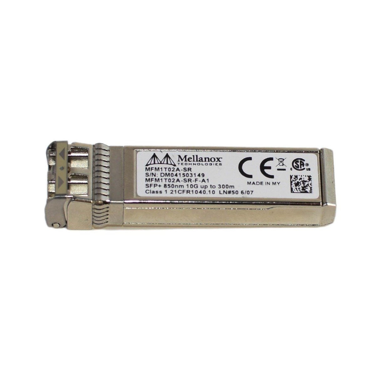 Mellanox 10Gb/s 10GBase-SR 300m 850nm Multi-Mo - MFM1T02A-SR