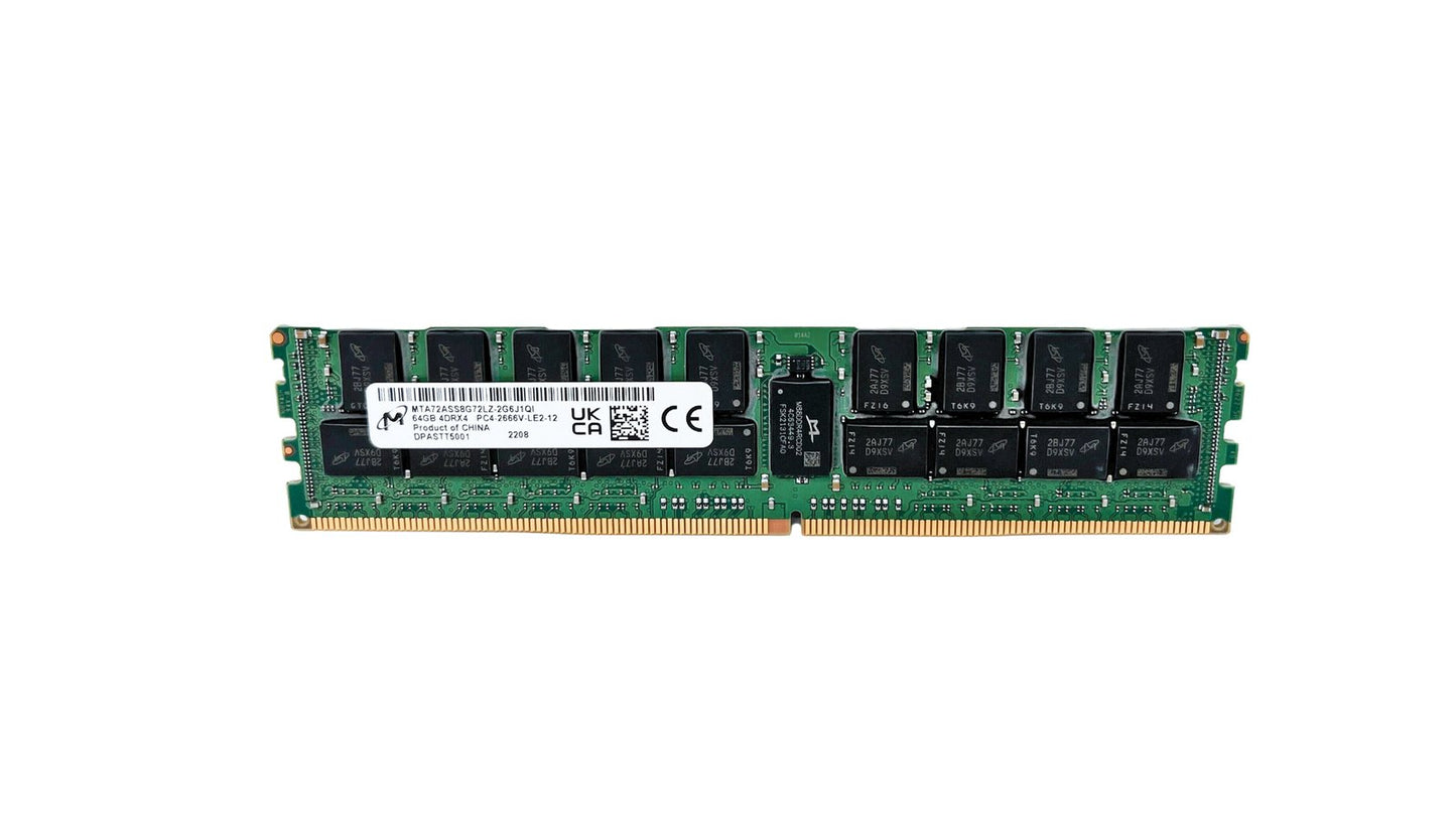 Micron 64GB Server Memory Module - MTA72ASS8G72LZ-2G6