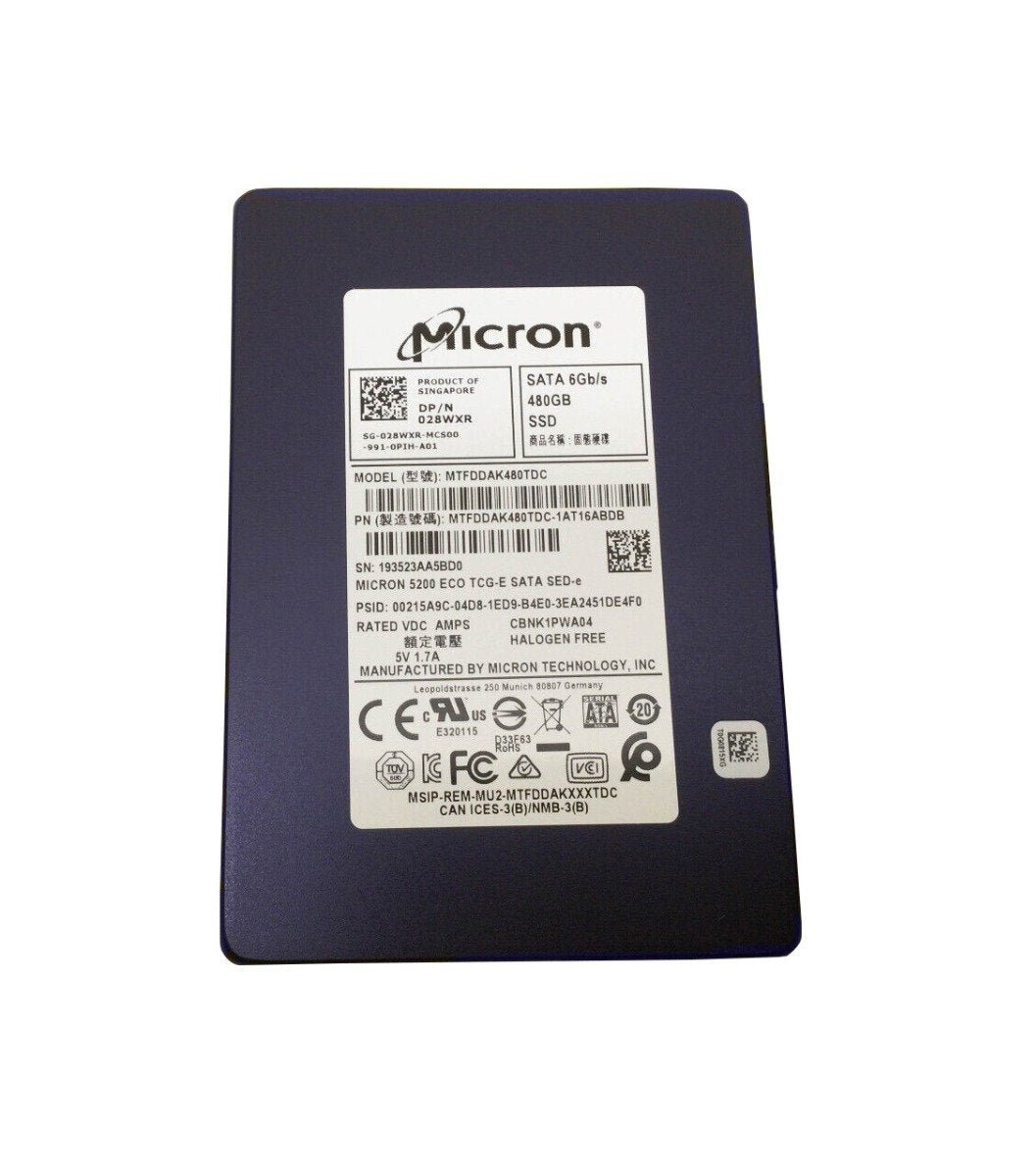 Micron 5200 Eco 480GB SATA 6Gb/s Read Intens - MTFDDAK480TDC