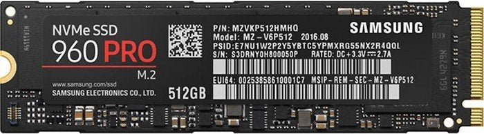 Samsung 960 Pro 512GB Solid State Drive (SSD) - MZ-V6P512BW