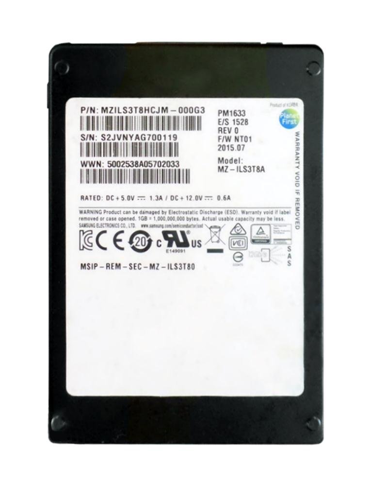 Samsung 3.8TB Solid State Drive (SSD) - MZILS3T8HCJM-000G3