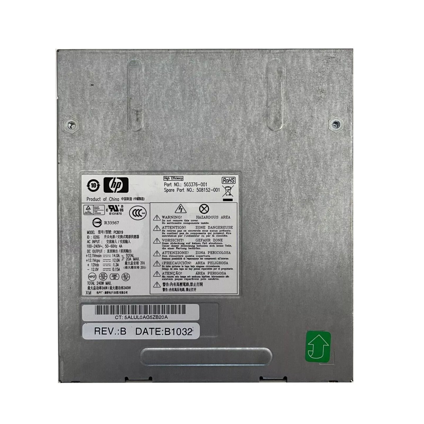 HP 240-Watts Power Supply - PC8019