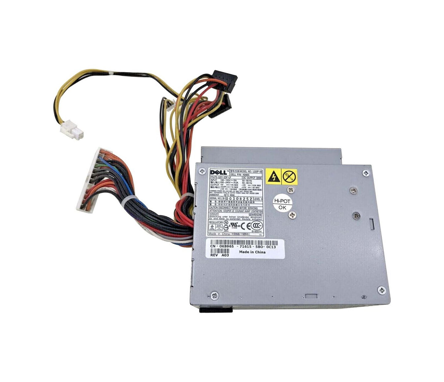 Dell 220-Watts Power Supply - PS-5221-2DF-LF