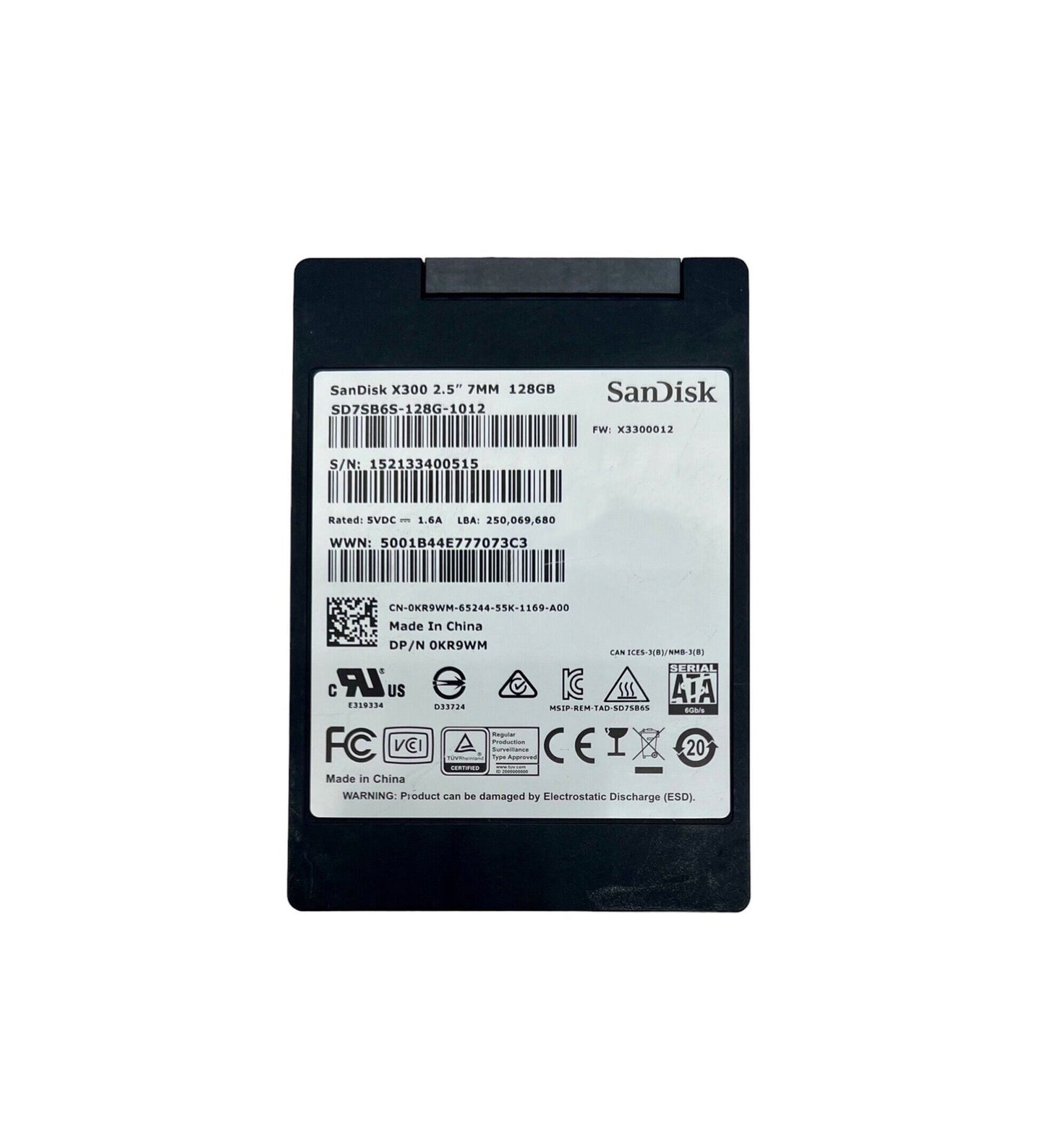 Sandisk Solid State Drive - SD7SB6S-128G-1012