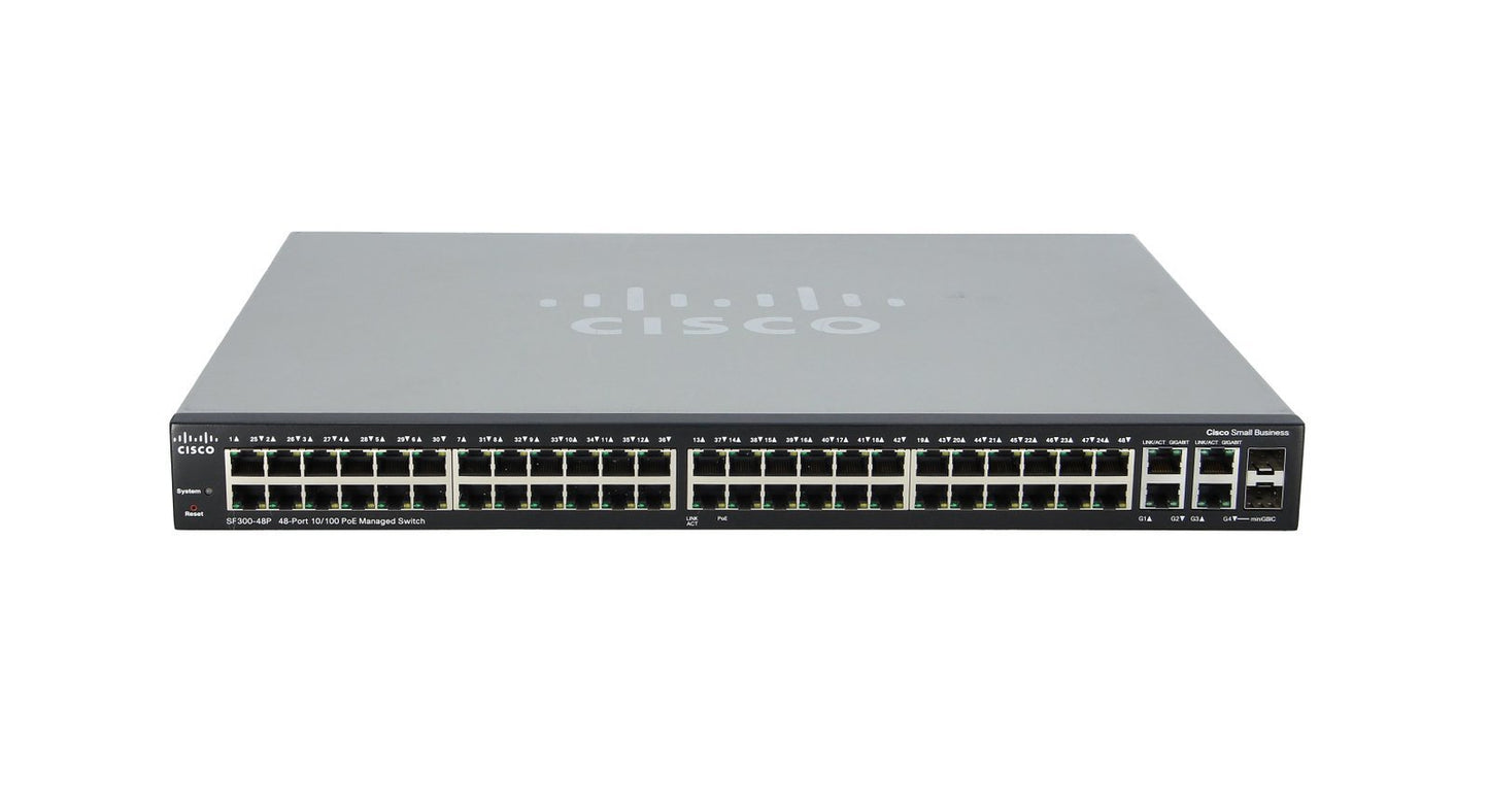 Cisco Network Switch - SF300-48PP-K9-EU