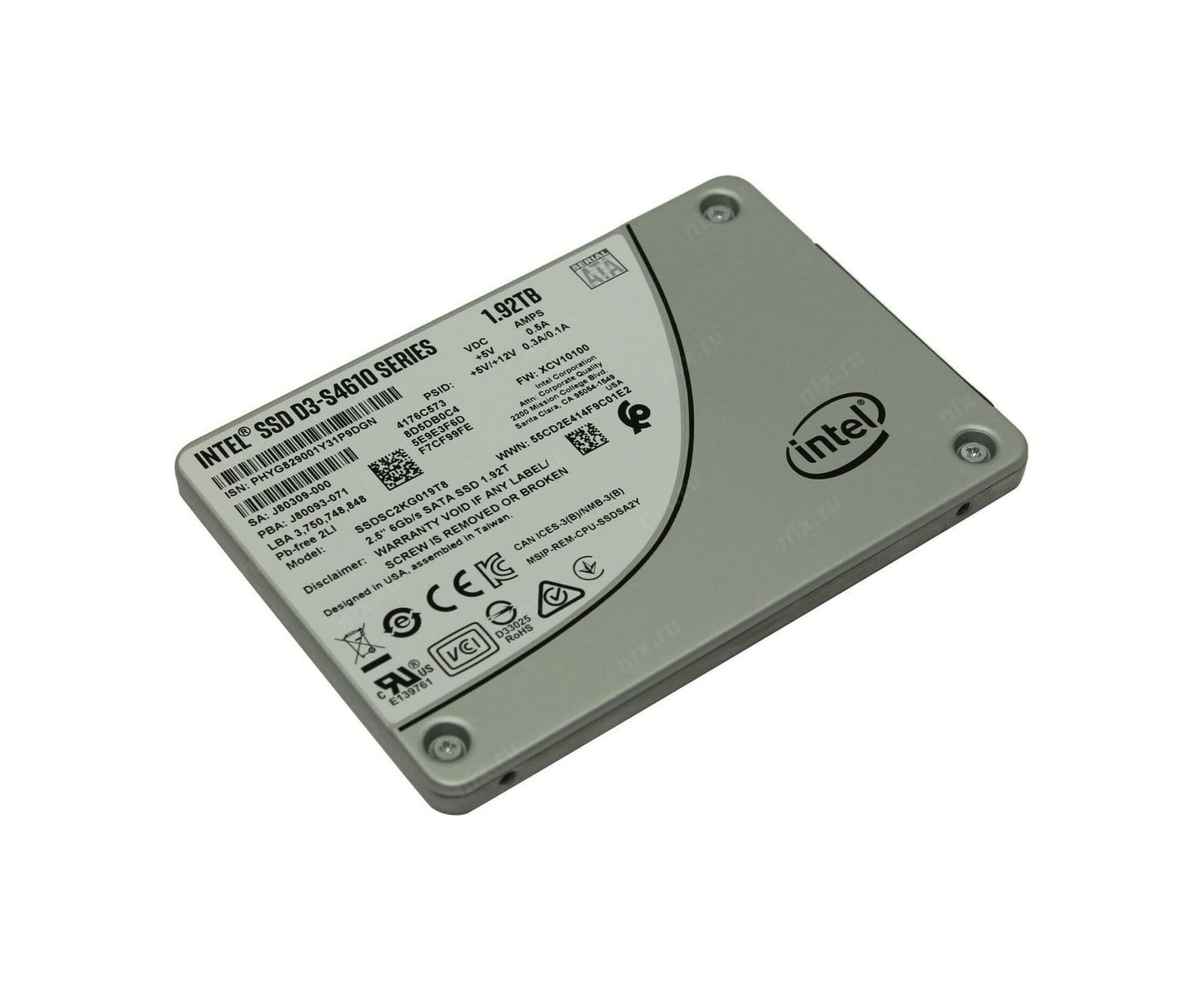 Intel Solid State Drive - SSDSC2KG019T8P
