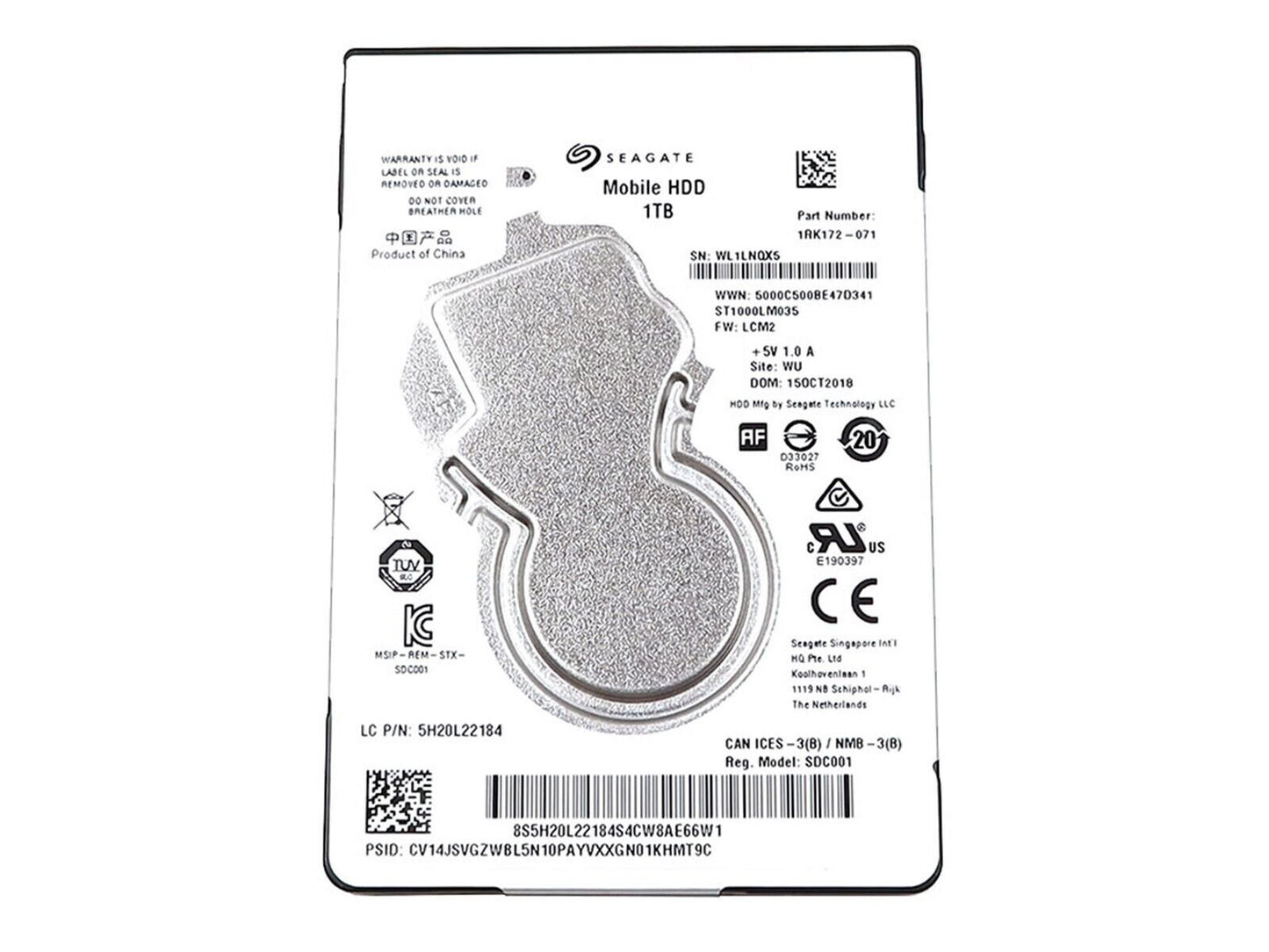 Seagate 1TB Laptop Hard Drive - ST1000LM035