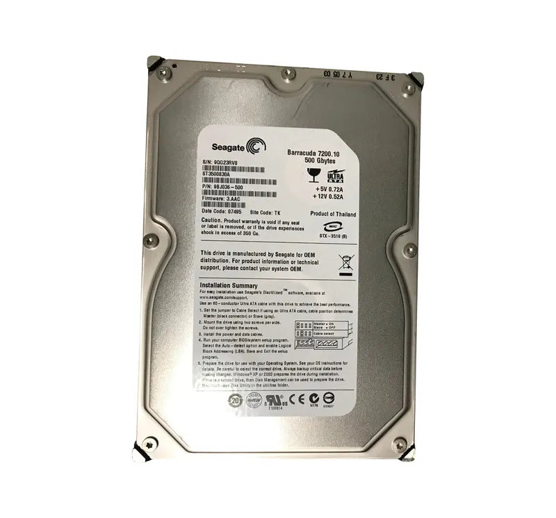 Seagate Desktop Hard Drive - ST3500830A