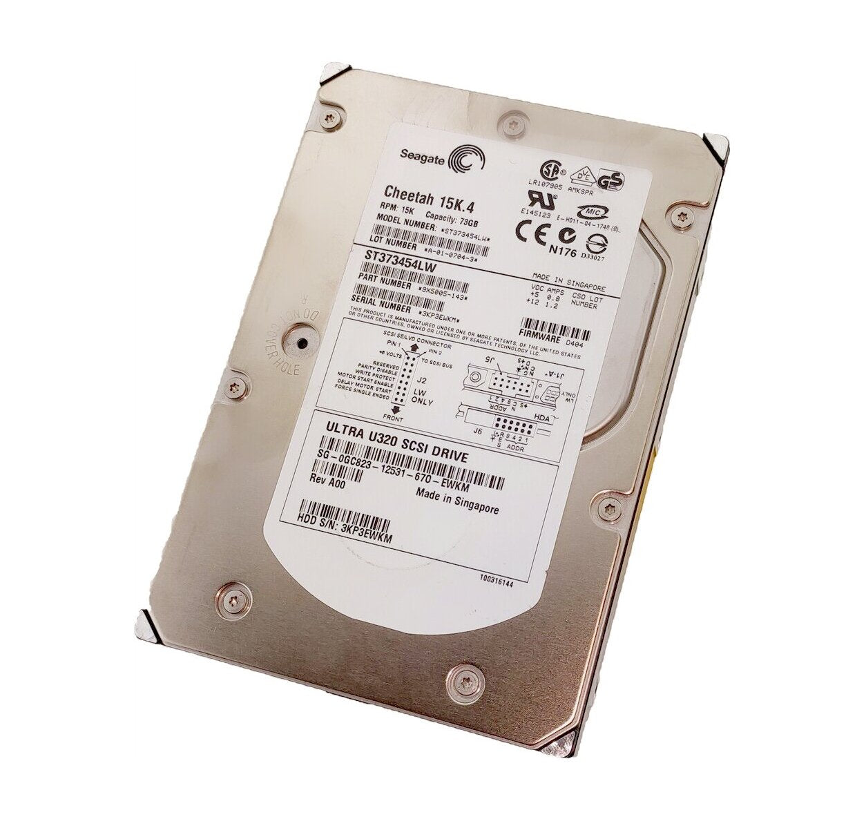Seagate Cheetah 15K.4 73.4GB Ultra-320 SCSI 68 - ST373454LW