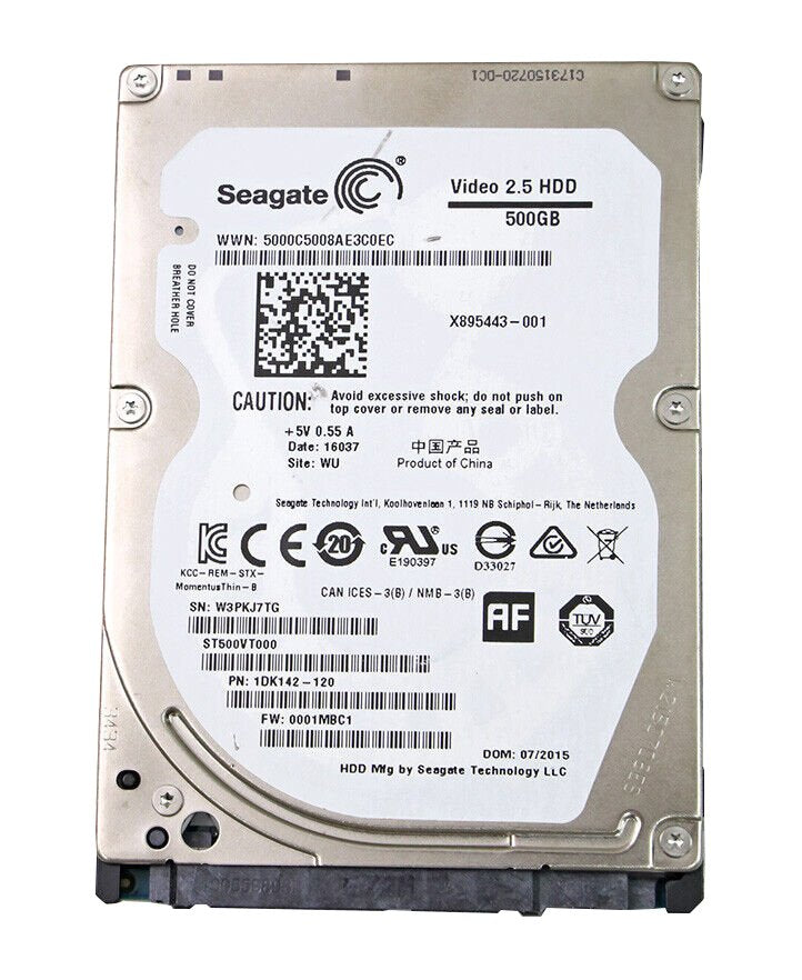 Seagate Video Series 500GB SATA 6Gb/s 5400RPM 1 - ST500VT000