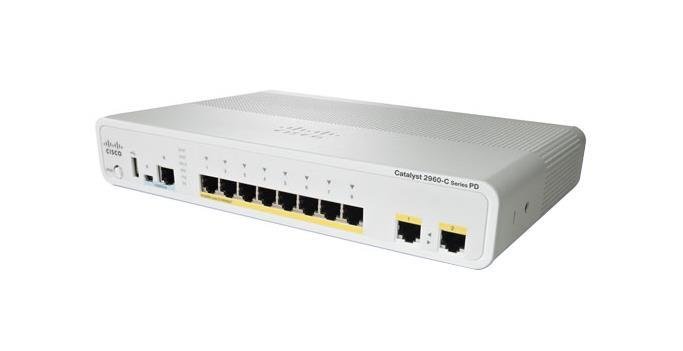 Cisco Catalyst 2960 Network Switch - WS-C2960CPD-8PT-L