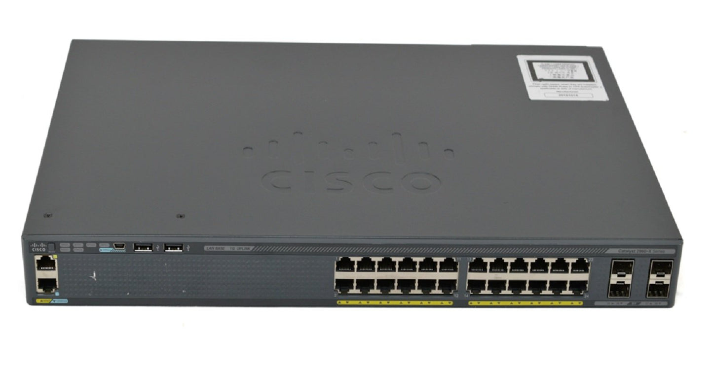 Cisco Catalyst 2960-X Network Switch - WS-C2960X-24TS-L