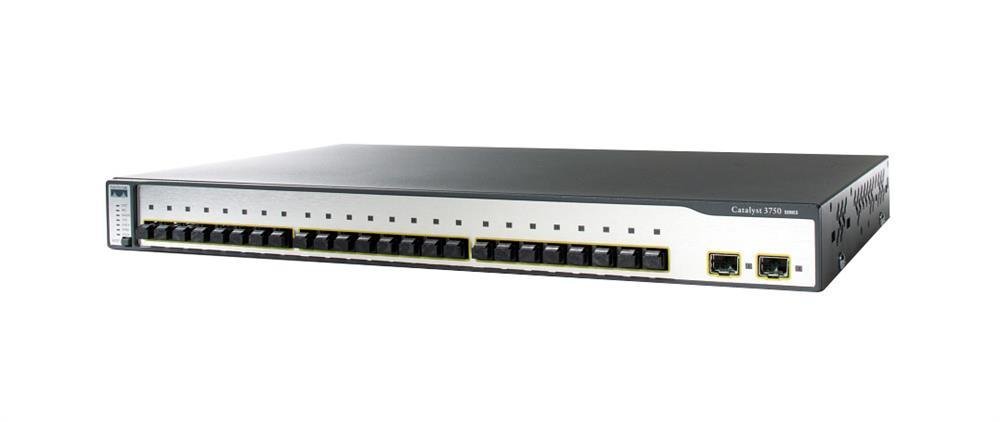 Cisco Catalyst 3750 Network Switch - WS-C3750-24FS-S