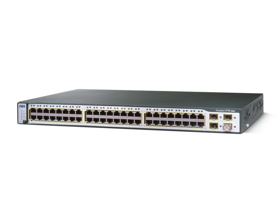 Cisco Catalyst 3750 Network Switch - WS-C3750-48TS-S