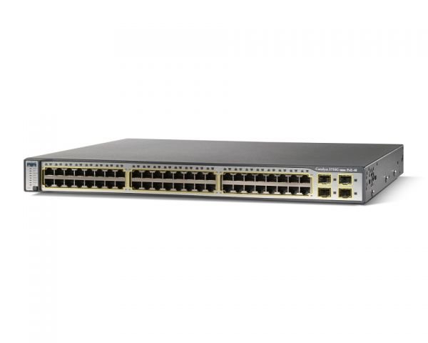Cisco Catalyst 3750 Network Switch - WS-C3750G-48PS-S