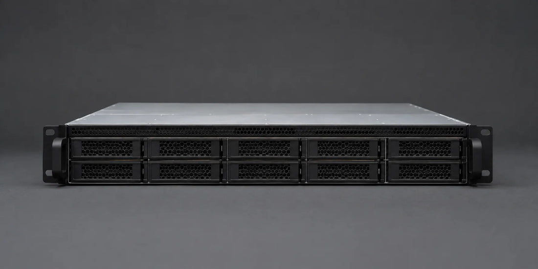 Decommissioned rack server ready for data wiping before resale, donation, or recycling