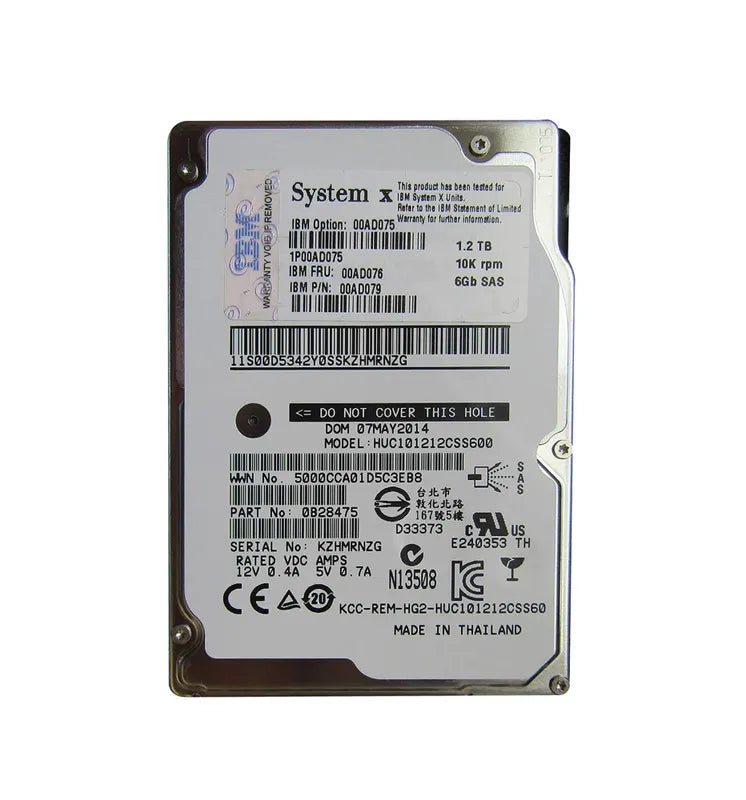 IBM Server Hard Drive - 00AD076
