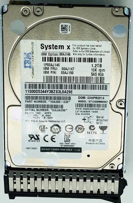 IBM Server Hard Drive - 00AJ147