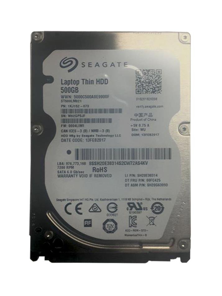 Lenovo 500GB Laptop Hard Drive - 00FC425