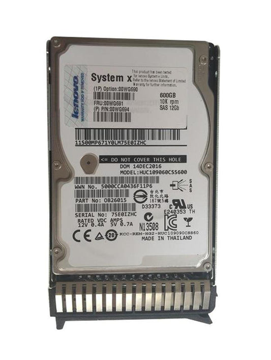 Lenovo 600GB Server Hard Drive - 00WG691