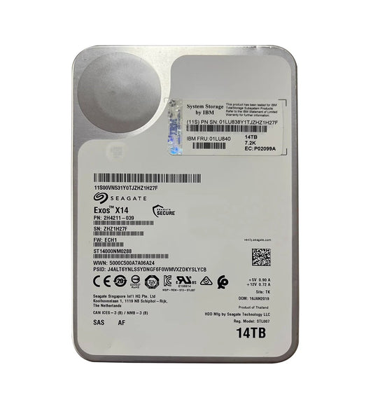 IBM 14TB SAS 12Gb/s Internal Hard Drive - 01LU840