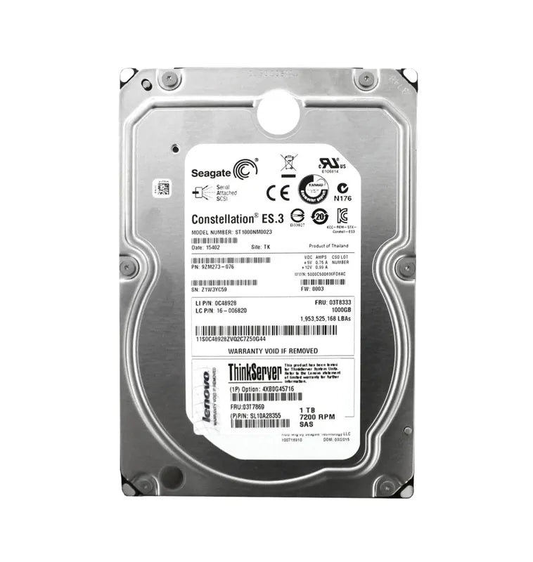 Lenovo Server Hard Drive - 03T7869