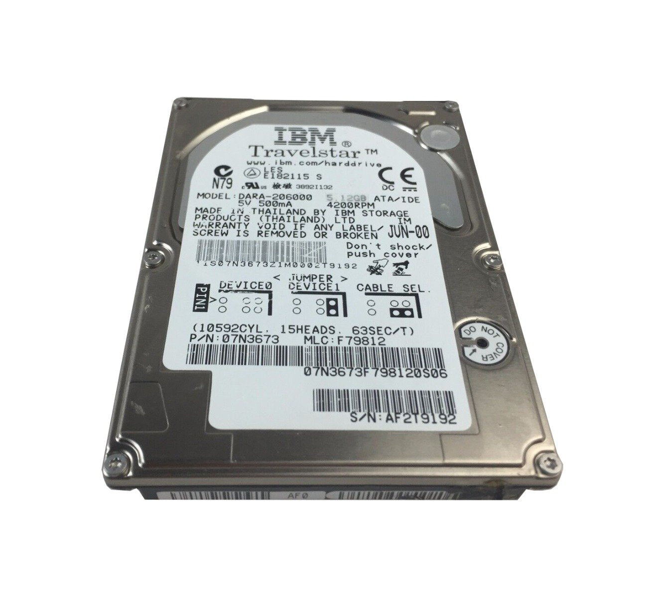 IBM 5.12GB Laptop Hard Drive - 07N3673