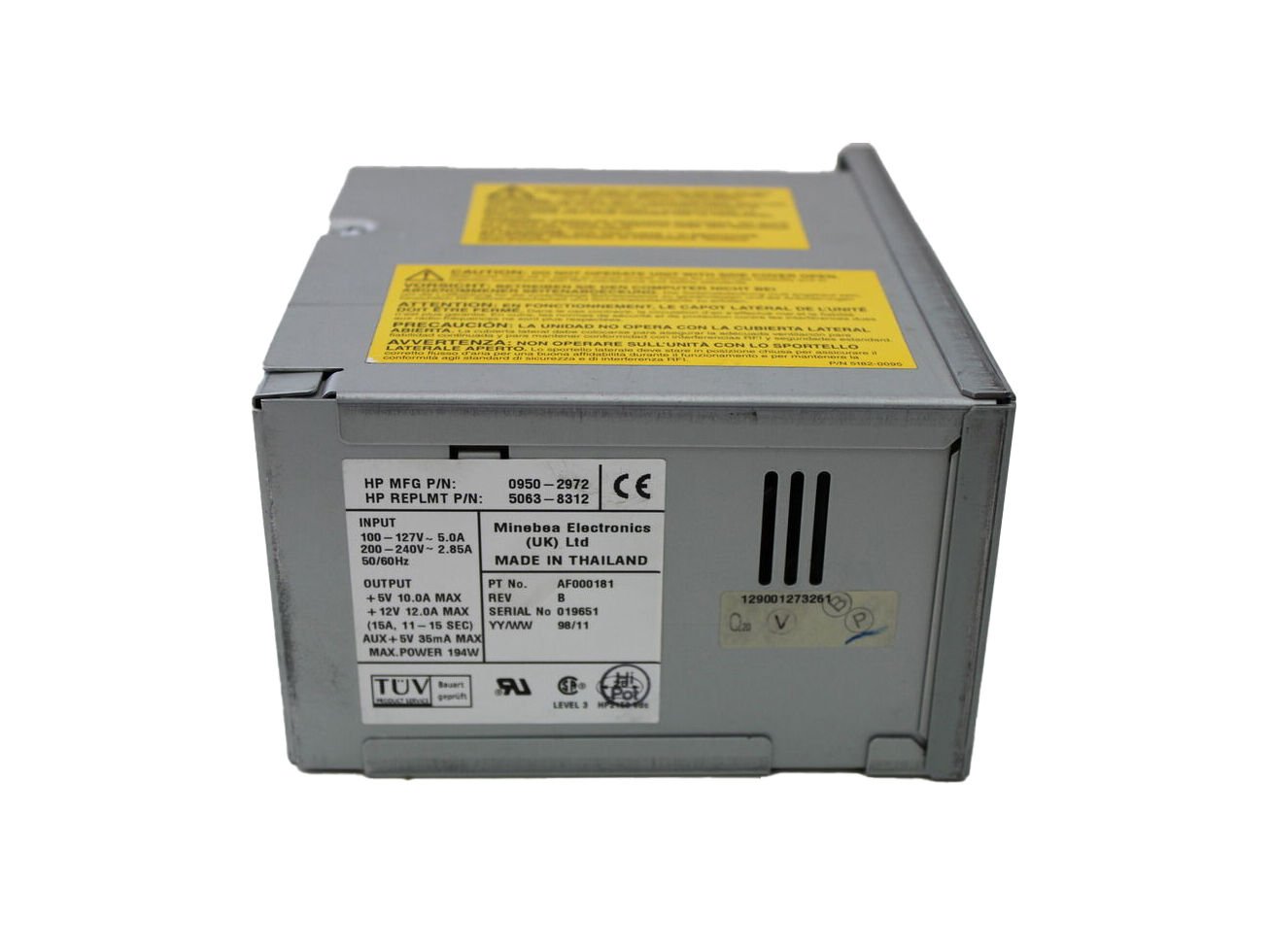 HP 194-Watts Power Supply - 0950-2972