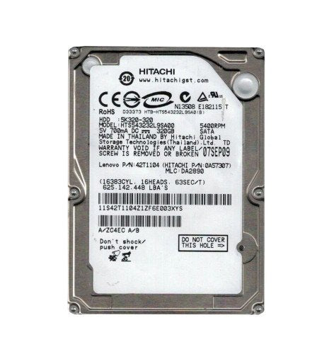Hitachi Laptop Hard Drive - 0A57307