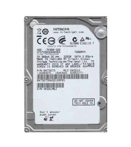 Hitachi Laptop Hard Drive - 0A73273
