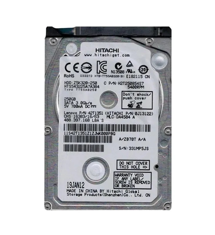 HGST Laptop Hard Drive - 0J13122