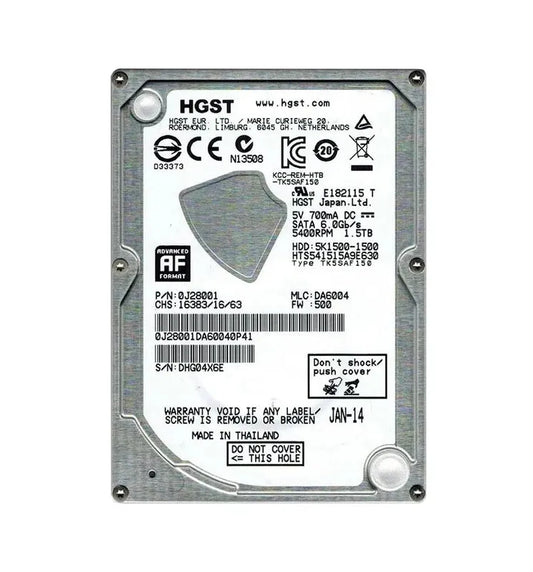 Hitachi Laptop Hard Drive - 0J28001