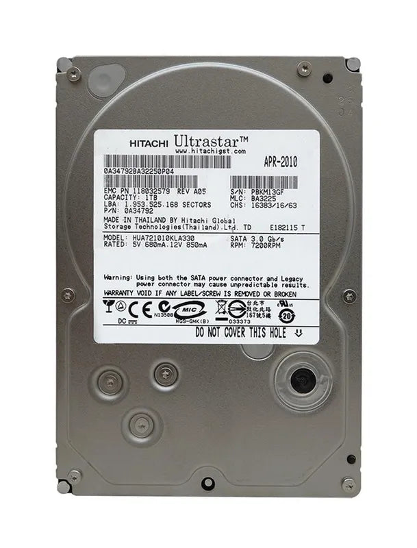 Hitachi Desktop Hard Drive - 0A34792