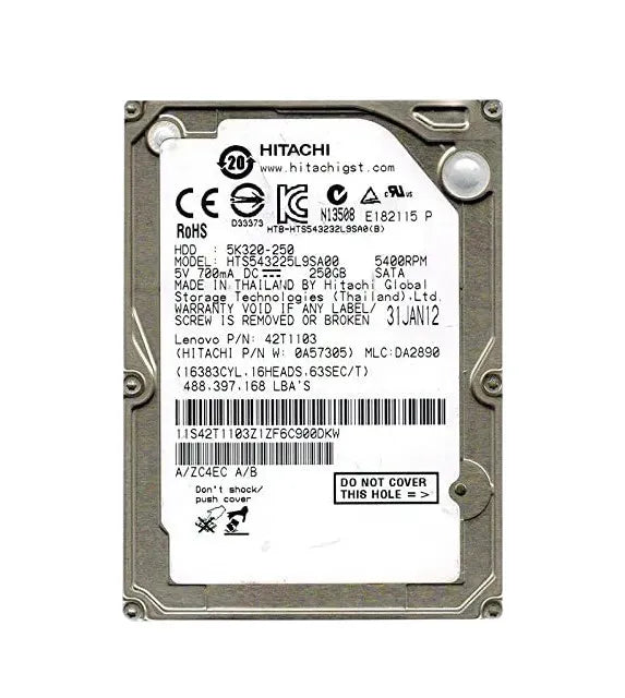 Hitachi Laptop Hard Drive - 0A57305