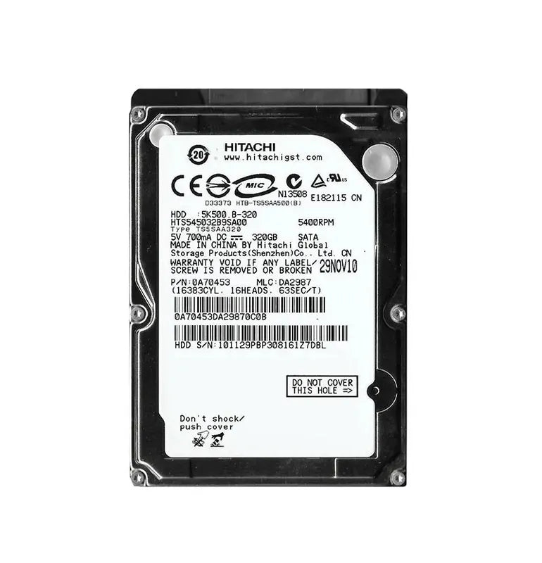 Hitachi Laptop Hard Drive - 0A70453