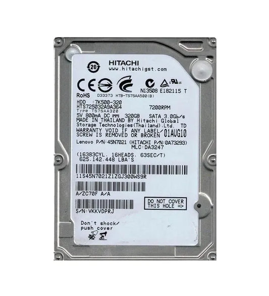 Hitachi Laptop Hard Drive - 0A73293