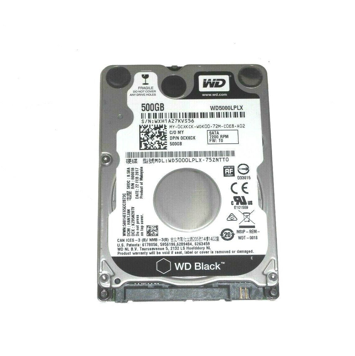 Dell 500GB Laptop Hard Drive - 0CXKCK