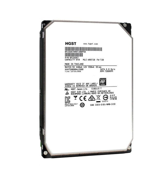 HGST Ultrastar He8 8TB SATA 6Gb/s 7200RPM 128MB Ca - 0F23267