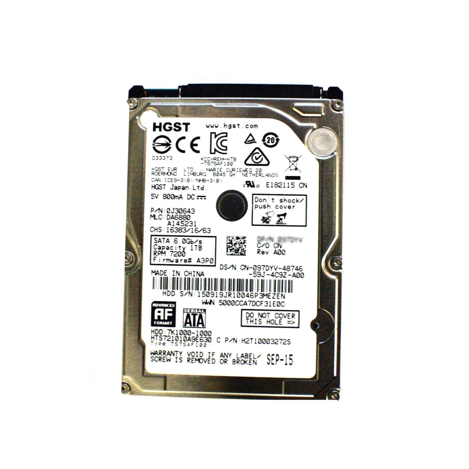 Hitachi 1TB Desktop Hard Drive - 0J30643