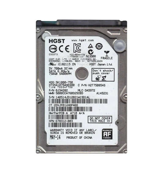 HGST Laptop Hard Drive - 0J34282