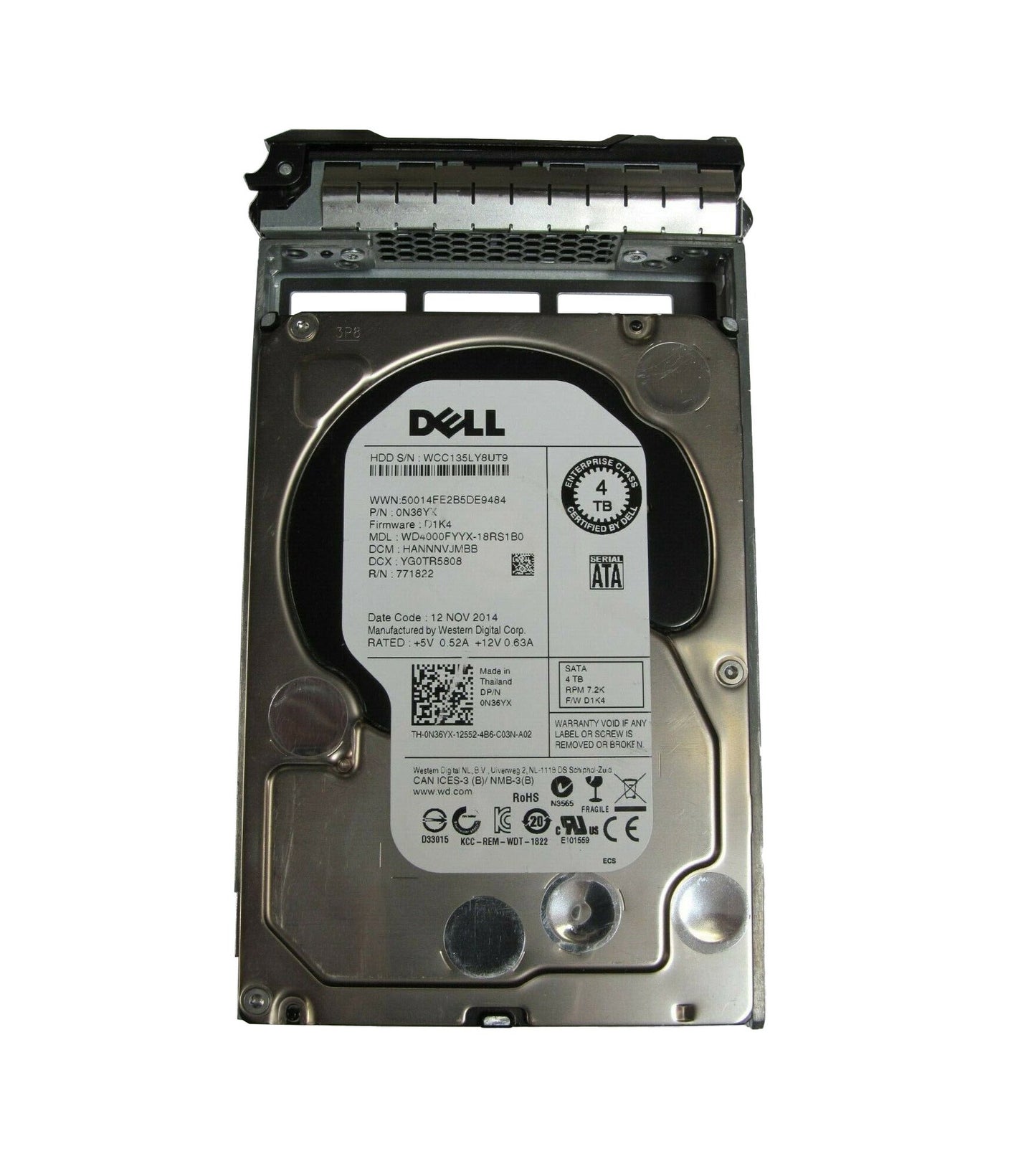 Dell 4TB Server Hard Drive - 0N36YX